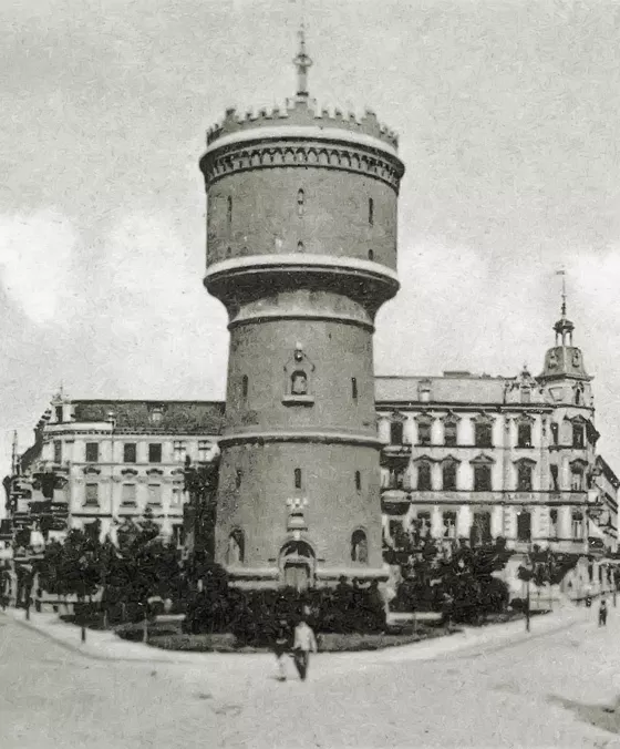Водонапорная башня в Инстербурге. Восточная Пруссия